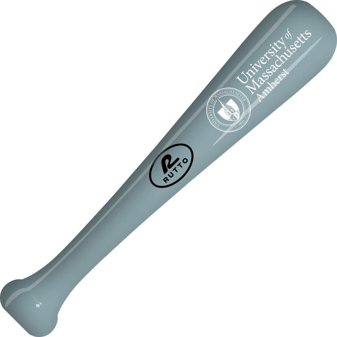 Handcrafted Grey Wooden Mini Bat - Spire Seal