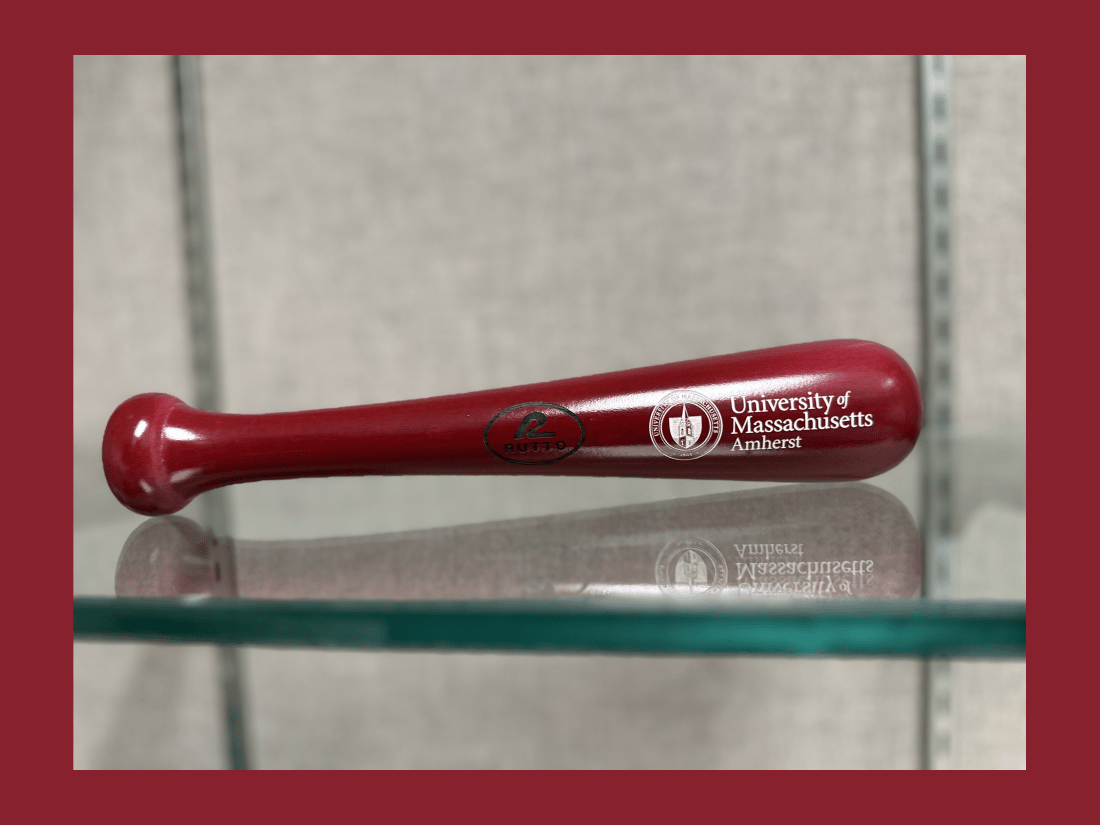 Handcrafted Maroon Wooden Mini Bat - Spire Seal