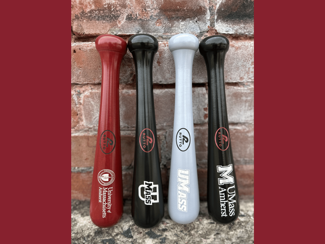 Handcrafted Grey Wooden Mini Bat - Power U