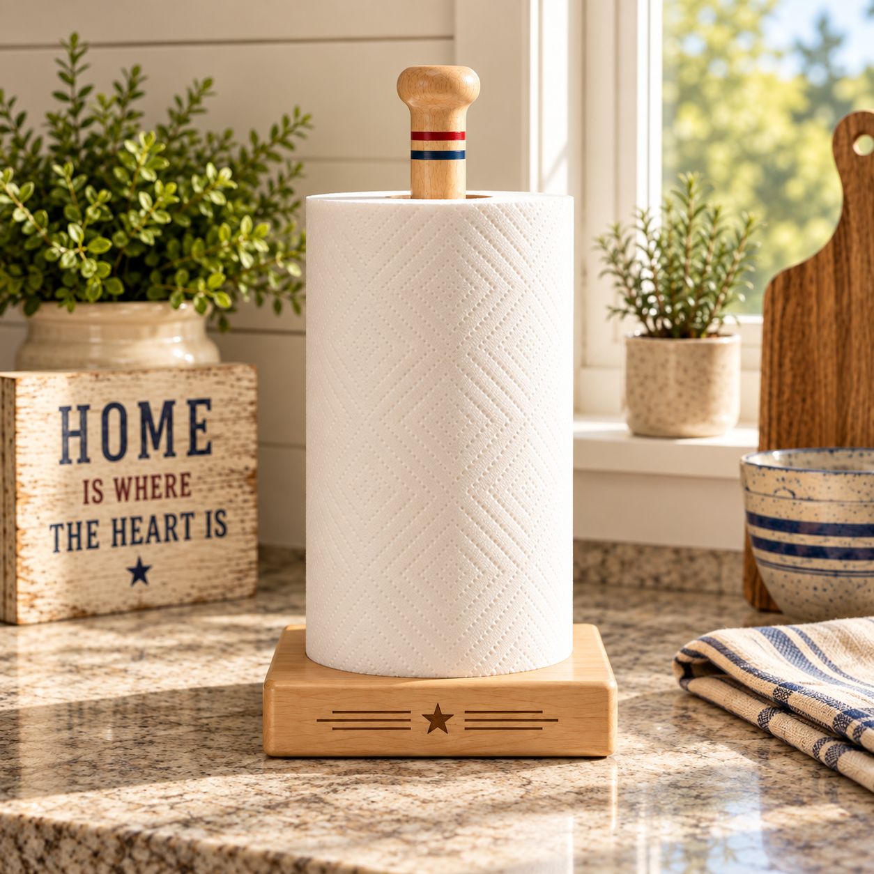 Rutto Baseball Bat Paper Towel Holder