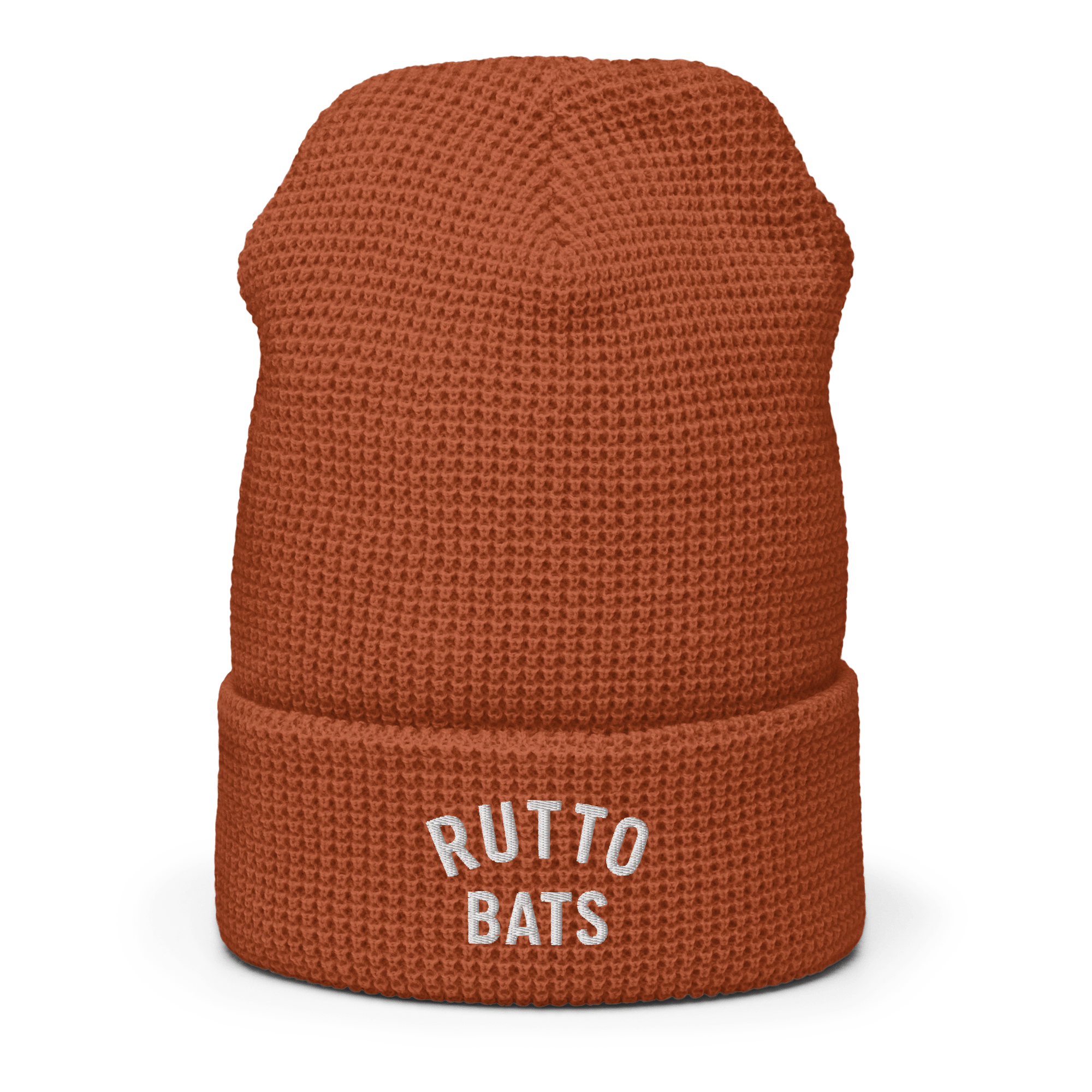 Rutto Bats Waffle beanie - orange