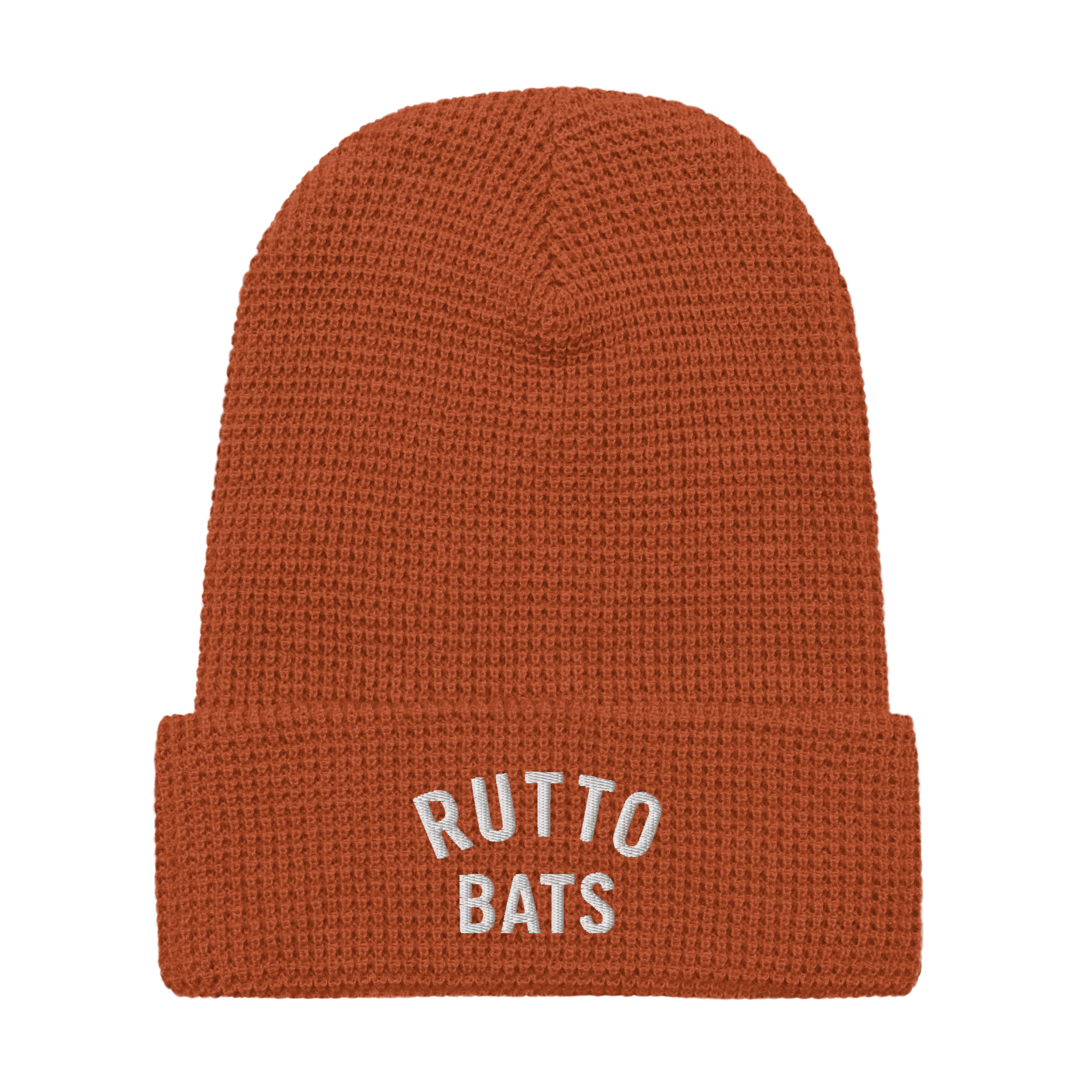 Rutto Bats Waffle beanie - orange