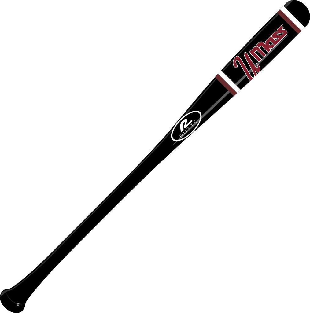 UMass Vintage Collection Black & Maroon – Full Size Wood Bat