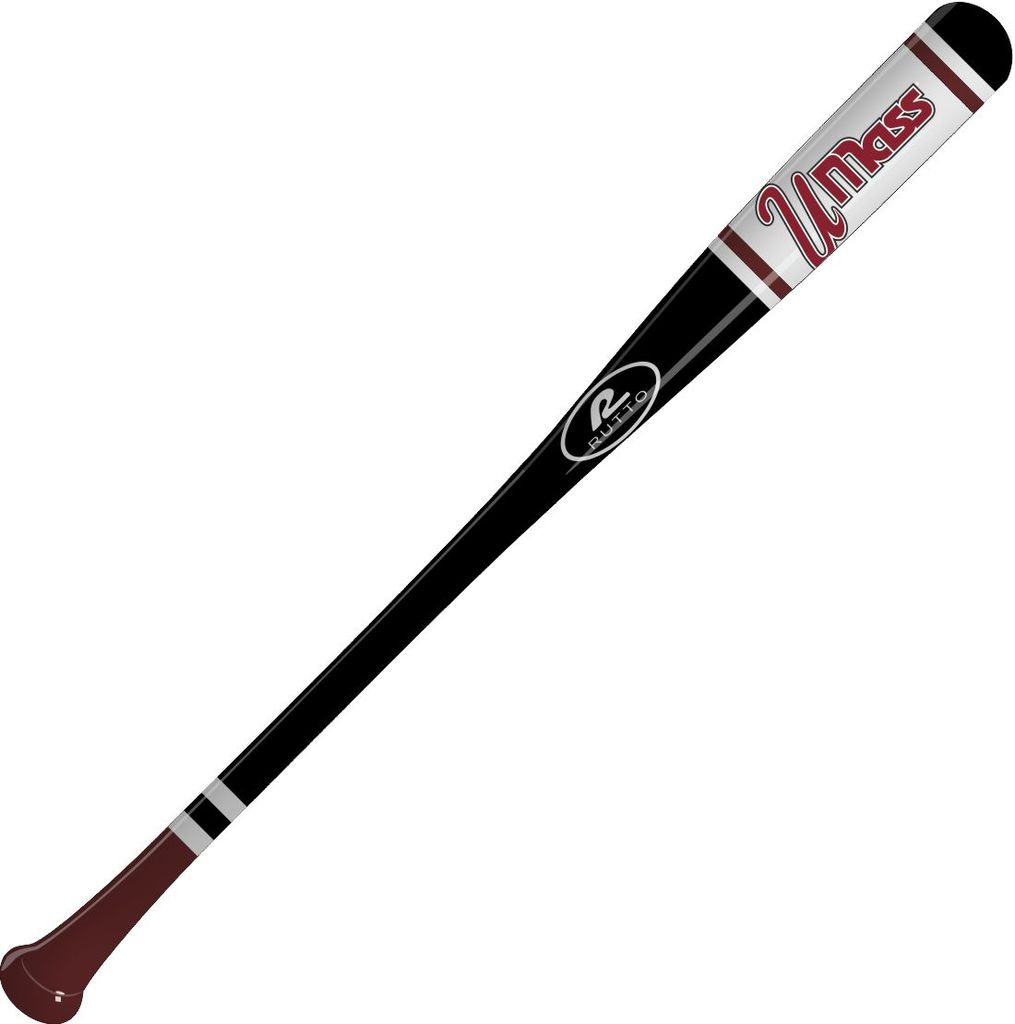 UMass Vintage Collection White & Maroon – Full Size Wood Bat