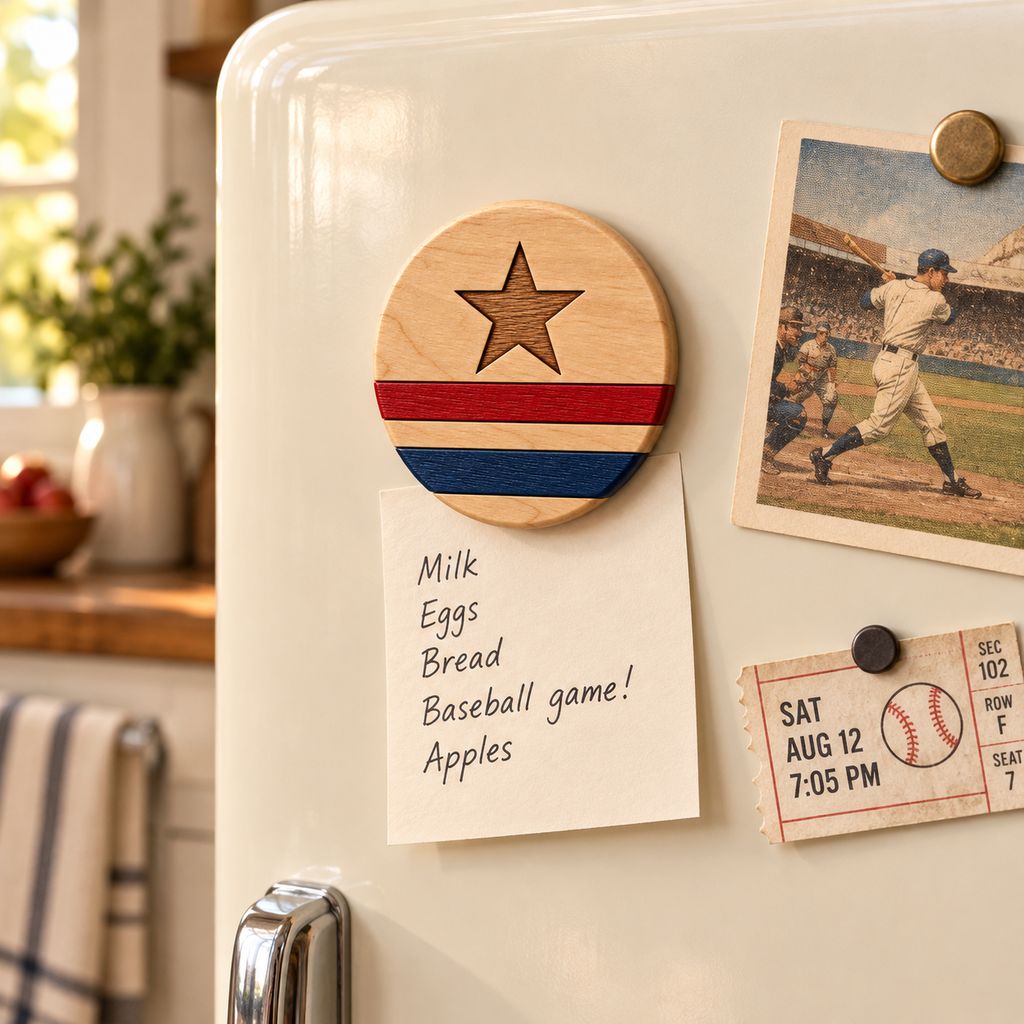 Rutto Engraved Hardwood Fridge Magnet
