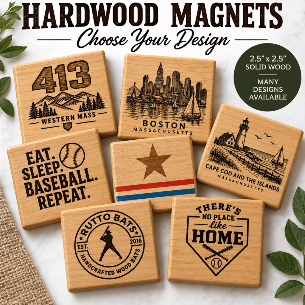 Rutto Engraved Hardwood Fridge Magnet