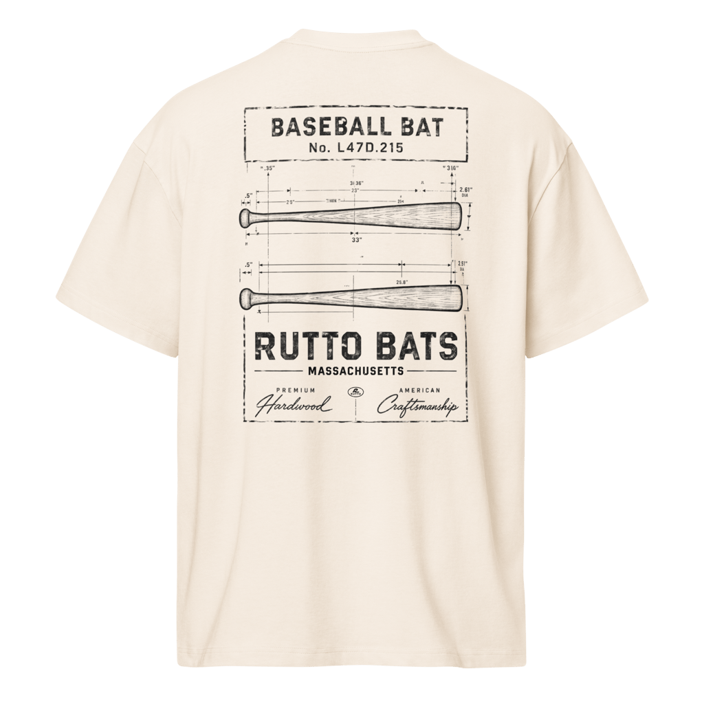 Rutto Bats Bat Blueprint Tee