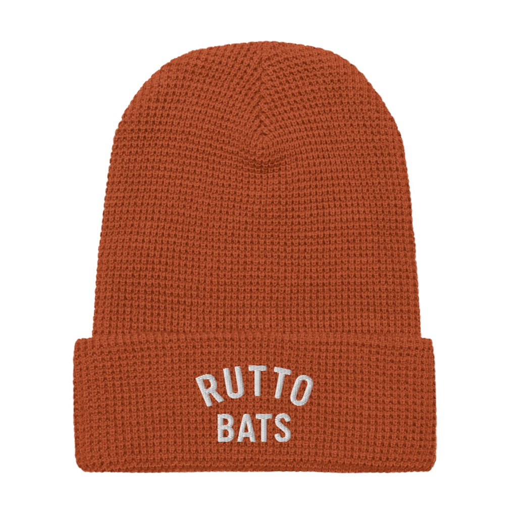 Rutto Bats Waffle beanie – orange