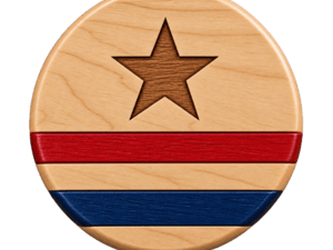 Rutto Engraved Hardwood Fridge Magnet